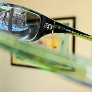 Oakley Disobey Sunglasses Green Frames Grey Polarized Lenses